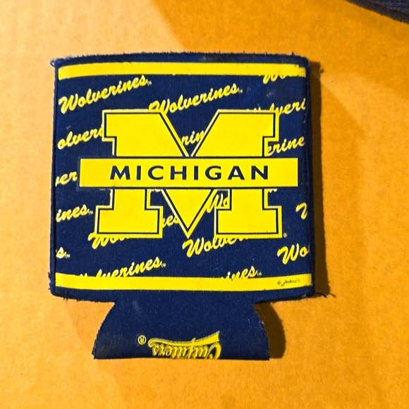 Michigan Wolverine bundle. Pajamas and beer koozi.  the Xmas ornament as bonus - Picture 2 of 3